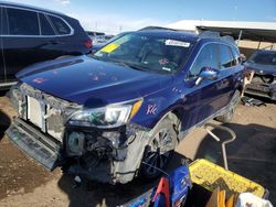 Subaru Outback salvage cars for sale: 2017 Subaru Outback 2.5I Limited