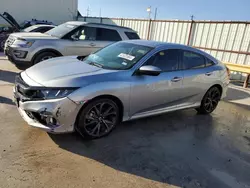 Salvage cars for sale at Haslet, TX auction: 2020 Honda Civic Sport