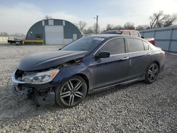 Salvage cars for sale from Copart Wichita, KS: 2017 Honda Accord Sport