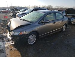 Salvage cars for sale from Copart Louisville, KY: 2008 Honda Civic Hybrid