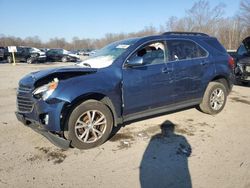 Salvage cars for sale from Copart Ellwood City, PA: 2016 Chevrolet Equinox LT