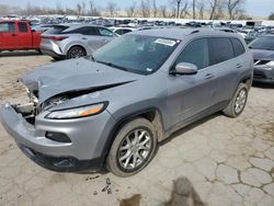 Salvage cars for sale at Bridgeton, MO auction: 2018 Jeep Cherokee Latitude
