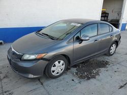 Salvage cars for sale from Copart Farr West, UT: 2012 Honda Civic LX