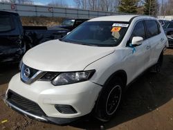Salvage cars for sale from Copart Davison, MI: 2015 Nissan Rogue S