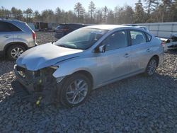 Salvage cars for sale at Windham, ME auction: 2014 Nissan Sentra S