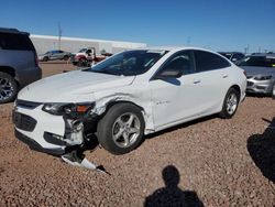 Chevrolet Malibu ls salvage cars for sale: 2017 Chevrolet Malibu LS