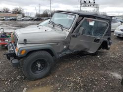 Salvage cars for sale from Copart Columbus, OH: 2000 Jeep Wrangler / TJ Sport