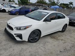 Salvage cars for sale at Opa Locka, FL auction: 2021 KIA Forte GT Line
