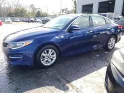 Salvage cars for sale at Savannah, GA auction: 2018 KIA Optima LX