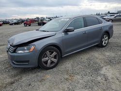 Volkswagen Passat SE salvage cars for sale: 2013 Volkswagen Passat SE