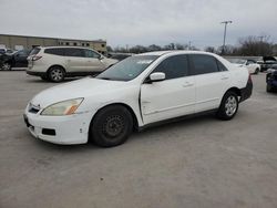 Salvage cars for sale at Wilmer, TX auction: 2007 Honda Accord LX