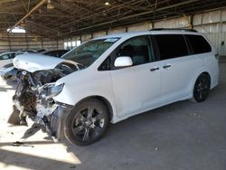 Toyota Sienna salvage cars for sale: 2015 Toyota Sienna Sport