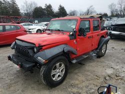 Salvage cars for sale from Copart Madisonville, TN: 2019 Jeep Wrangler Unlimited Sport