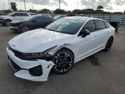 Salvage cars for sale at Miami, FL auction: 2022 KIA K5 GT Line