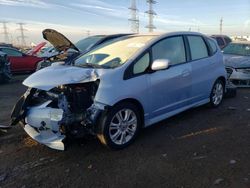 Salvage cars for sale at Elgin, IL auction: 2009 Honda FIT Sport