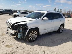 Jeep salvage cars for sale: 2016 Jeep Cherokee Overland