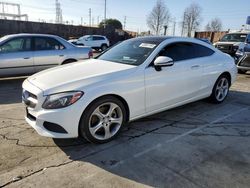 Flood-damaged cars for sale at auction: 2017 Mercedes-Benz C300