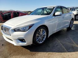 Salvage cars for sale from Copart Memphis, TN: 2021 Infiniti Q50 Luxe