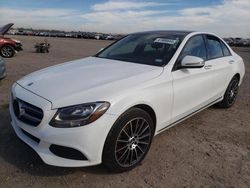 Salvage cars for sale from Copart Houston, TX: 2017 Mercedes-Benz C 300 4matic