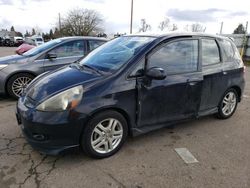 Salvage cars for sale from Copart Woodburn, OR: 2008 Honda FIT Sport