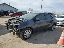 Salvage cars for sale from Copart Pekin, IL: 2015 Toyota Corolla L