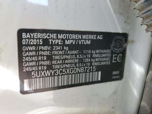 2016 BMW X3 XDRIVE28D