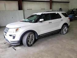 Salvage cars for sale at Lufkin, TX auction: 2018 Ford Explorer Limited