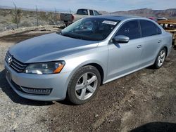 Salvage cars for sale from Copart North Las Vegas, NV: 2013 Volkswagen Passat SE