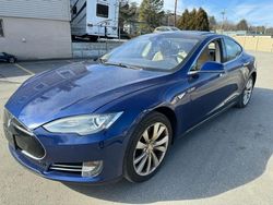 Salvage cars for sale from Copart North Billerica, MA: 2015 Tesla Model S 85D