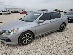 Salvage cars for sale from Copart New Braunfels, TX: 2017 Honda Accord EX