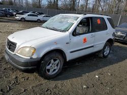 Salvage cars for sale at Waldorf, MD auction: 1999 Mercedes-Benz ML 320