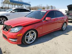 Mercedes-Benz C 250 salvage cars for sale: 2012 Mercedes-Benz C 250