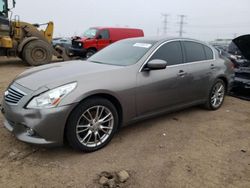 Salvage cars for sale from Copart Elgin, IL: 2012 Infiniti G37