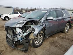 Salvage cars for sale at Pennsburg, PA auction: 2021 Chevrolet Traverse LT