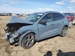 Salvage cars for sale from Copart Woodhaven, MI: 2023 Ford Escape ST Line