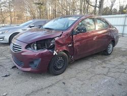 Salvage cars for sale from Copart Austell, GA: 2017 Mitsubishi Mirage G4 ES