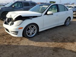 Salvage cars for sale from Copart Chicago Heights, IL: 2012 Mercedes-Benz C 300 4matic