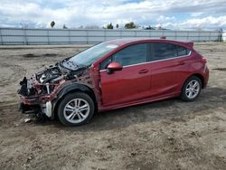 Vehiculos salvage en venta de Copart Bakersfield, CA: 2017 Chevrolet Cruze LT
