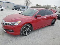 Salvage cars for sale from Copart Tulsa, OK: 2016 Honda Accord Sport