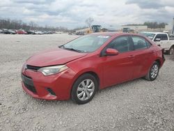 Toyota Corolla l salvage cars for sale: 2015 Toyota Corolla L