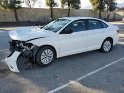 Salvage cars for sale from Copart Rancho Cucamonga, CA: 2019 Volkswagen Jetta S