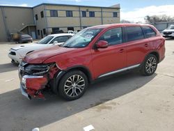 Salvage cars for sale from Copart Wilmer, TX: 2017 Mitsubishi Outlander SE