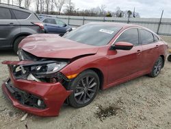 Salvage cars for sale from Copart Spartanburg, SC: 2021 Honda Civic EX