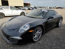 Salvage cars for sale from Copart Houston, TX: 2013 Porsche 911 Carrera