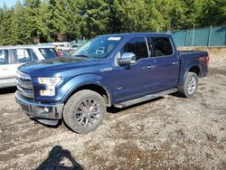 Salvage cars for sale from Copart Graham, WA: 2016 Ford F150 Supercrew