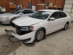 Salvage cars for sale at Ebensburg, PA auction: 2015 Volkswagen Passat S