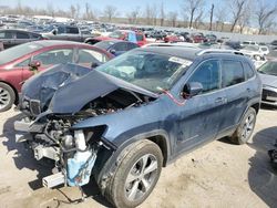 Salvage cars for sale at Bridgeton, MO auction: 2020 Jeep Cherokee Limited