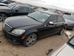 Mercedes-Benz C 300 4matic salvage cars for sale: 2009 Mercedes-Benz C 300 4matic