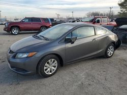 Salvage cars for sale from Copart Lexington, KY: 2012 Honda Civic LX