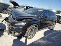 Lincoln Nautilus salvage cars for sale: 2019 Lincoln Nautilus Select